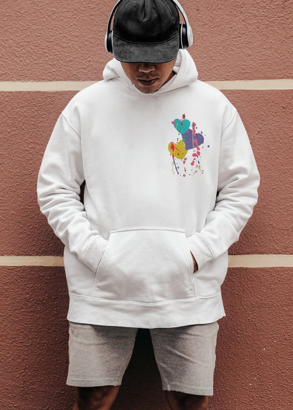 STINK - Two Sided Printing Unisex Organic Hoodie by PONK_White