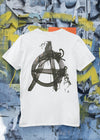 ST!NK - Anarchy, Back Print - Men Shirt_White