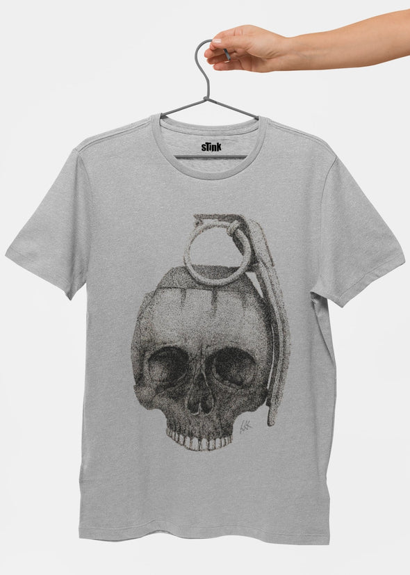 ST!NK - artist G.rant, LIMITED EDITION - Men Shirt_Pacific Grey
