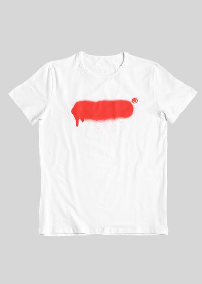 ST!NK - artist Ostap, Red Spray E35 - Kids Premium Organic T-Shirt_White