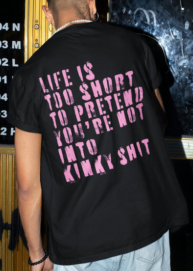 ST!NK - KinkyRebel - Men Back Print Shirt_Black
